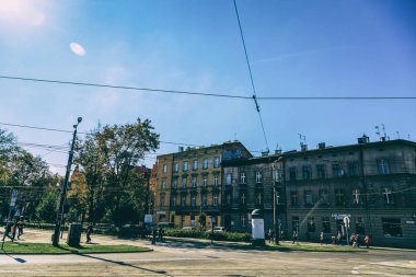 Krakow, Polonya - 15 Eylül: Krakow, Polonya üzerinde sokaklarında
