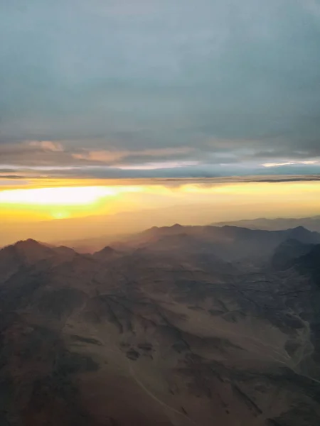 Sky from the airplane, beautiful background — Stock Photo, Image