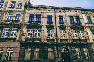 Krakow, Polonya - 15 Eylül: Krakow, Polonya üzerinde sokaklarında