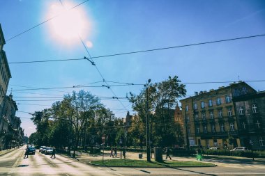 Krakow, Polonya - 15 Eylül: Krakow, Polonya üzerinde sokaklarında