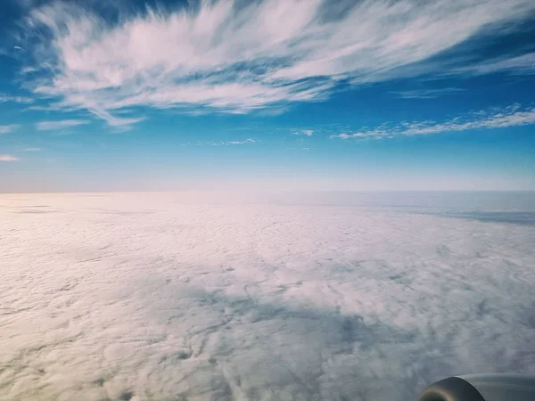 美しい背景、飛行機からの空 — ストック写真