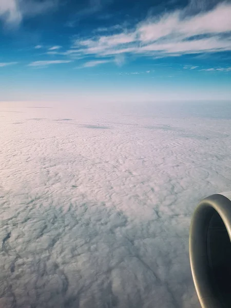 Sky från flygplan, vacker bakgrund — Stockfoto