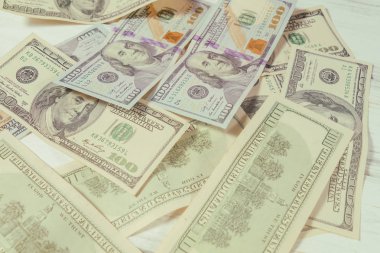 Yüz dolarlık banknotlar ile arka plan