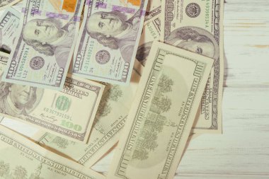 Yüz dolarlık banknotlar ile arka plan