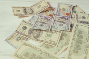 Yüz dolarlık banknotlar ile arka plan