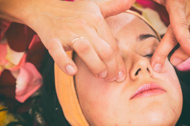 Yüz tedavi Spa. Kozmetik