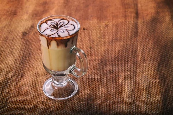 Cappuccino Koken Een Lekker Drankje — Stockfoto