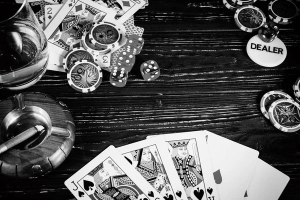 Tło poker — Zdjęcie stockowe