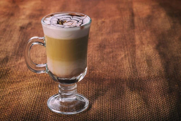 Cappuccino Koken Een Lekker Drankje — Stockfoto