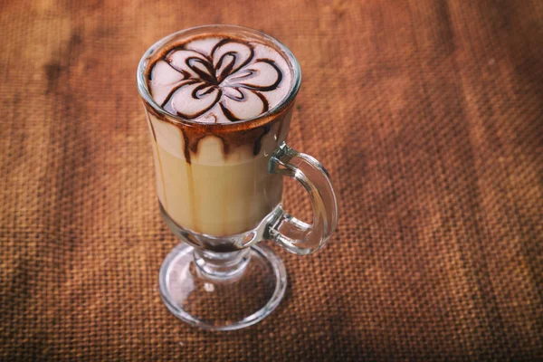 Cappuccino Koken Een Lekker Drankje — Stockfoto