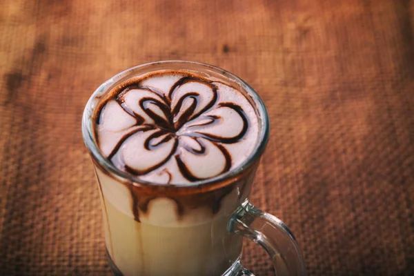 Cappuccino Koken Een Lekker Drankje — Stockfoto