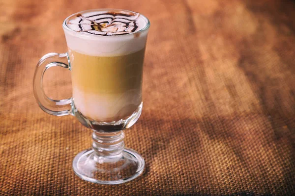 Cappuccino Koken Een Lekker Drankje — Stockfoto