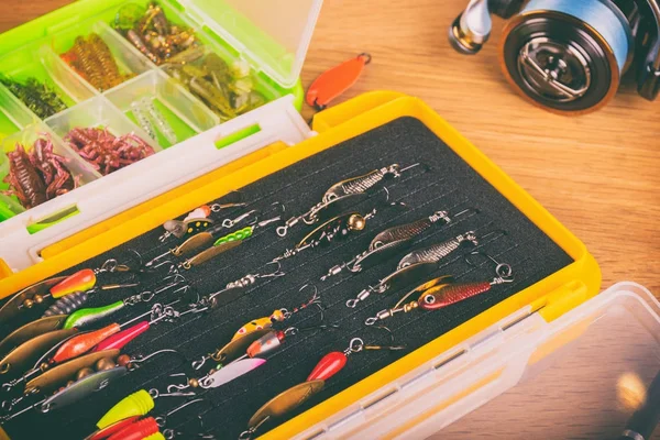 Vinnitsa, Ukrayna-18 Mayıs, 2017:Fishing dişli