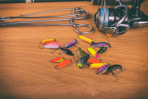 Vinnitsa, Ukrayna-18 Mayıs, 2017:Fishing dişli