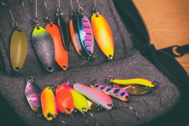 Vinnitsa, Ukrayna-18 Mayıs, 2017:Fishing dişli