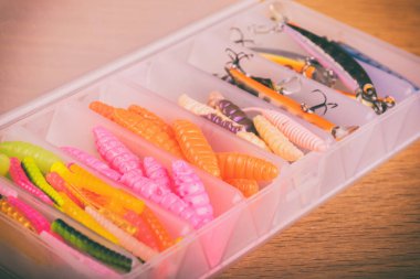 Vinnitsa, Ukrayna-18 Mayıs, 2017:Fishing dişli