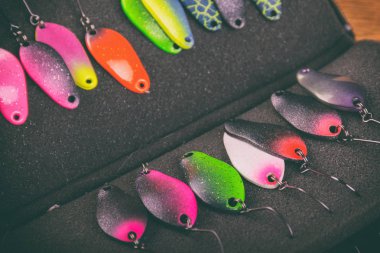 Vinnitsa, Ukrayna-18 Mayıs, 2017:Fishing dişli