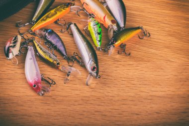Vinnitsa, Ukrayna-18 Mayıs, 2017:Fishing dişli