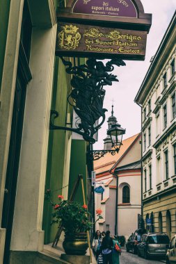 Krakow, Polonya - 15 Eylül: Krakow, Polonya üzerinde sokaklarında