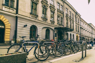 Krakow, Polonya - 15 Eylül: Krakow, Polonya üzerinde sokaklarında