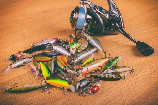 Vinnitsa, Ukrayna-18 Mayıs, 2017:Fishing dişli