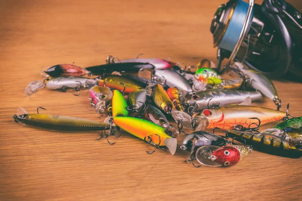 Vinnitsa, Ukrayna-18 Mayıs, 2017:Fishing dişli