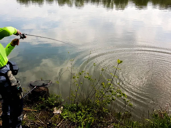 Pesca en el lago — Foto de Stock