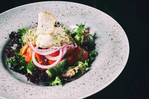 고기와 함께 야채 샐러드 — 스톡 사진