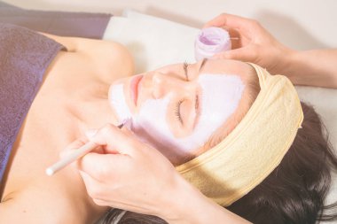 Kadın fotoğrafı için kozmetik.