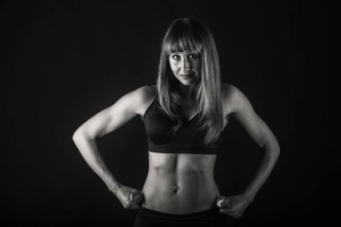 kadın fitness modeli fotoğrafı.