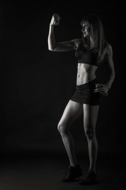 Bayan seksi fitness modeli