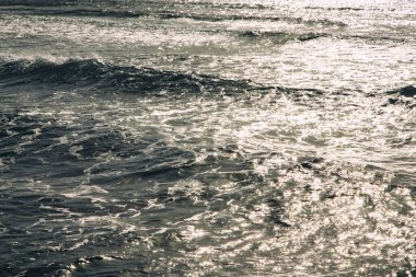 güzel gökyüzü ve mavi okyanus