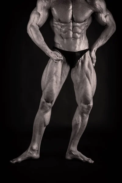 Culturista atletico muscolare modello di fitness — Foto Stock