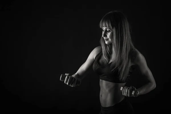 女性性感健身模型 — 图库照片