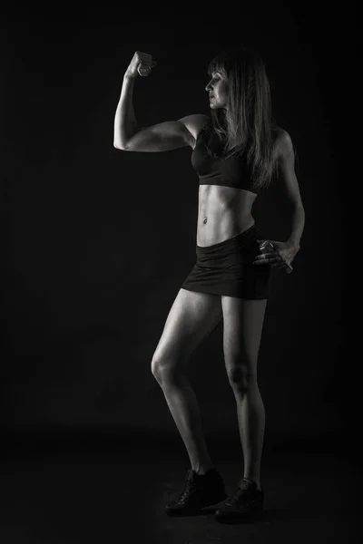 Kvinnor Sexiga Fitness Modell — Stockfoto