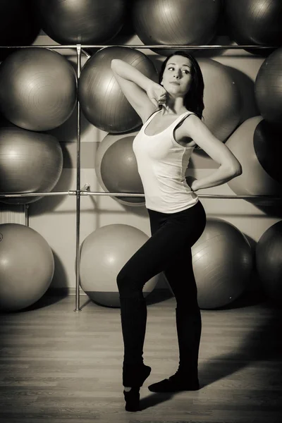 Chica Deportiva Gimnasio — Foto de Stock