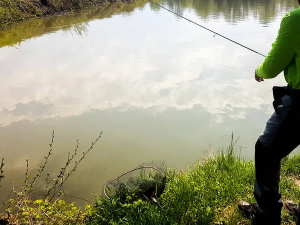Pêche Dans Lac — Photo