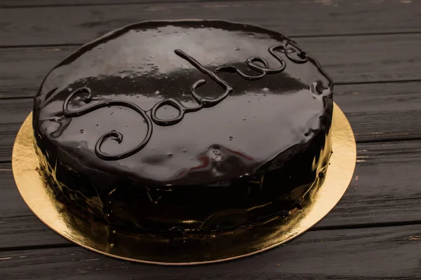 Приготування Шоколадного Торта Фото — стокове фото