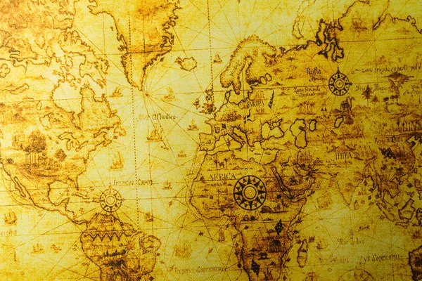 Eski Harita Arka Plan Eski Dünya Harita Arka Plan — Stok fotoğraf
