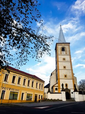 Güzel küçük kasaba Çek Cumhuriyeti