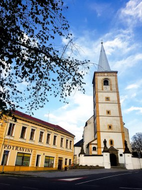 Güzel küçük kasaba Çek Cumhuriyeti