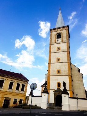 Güzel küçük kasaba Çek Cumhuriyeti