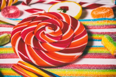 Birçok farklı tatlılar arka plan