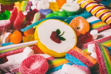 Birçok farklı tatlılar arka plan