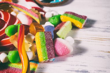 Birçok farklı tatlılar arka plan