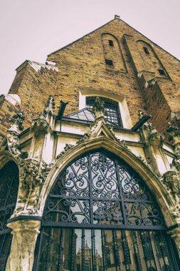 Krakow, Polonya - 25 Eylül 2016: Krakow muhteşem katedral