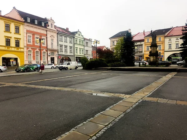 Güzel Küçük Kasaba Çek Cumhuriyeti — Stok fotoğraf