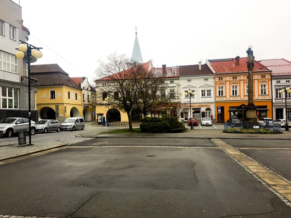 Όμορφη Μικρή Πόλη Στην Τσεχική Δημοκρατία — Φωτογραφία Αρχείου