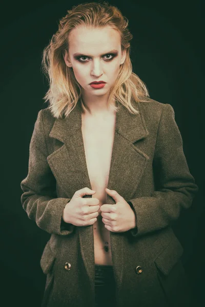 Elegante Blonde Modell Foto — Stockfoto