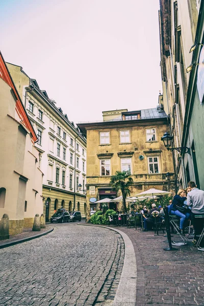 Cracovia Polonia Septiembre 2016 Antiguas Calles Cracovia —  Fotos de Stock